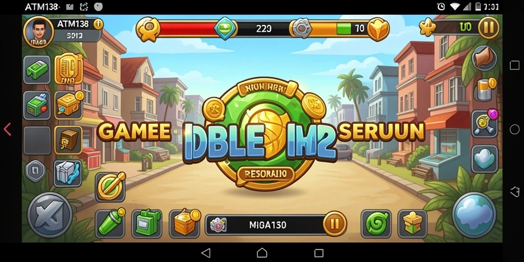 Tangkapan layar utama ATM138 menampilkan gameplay yang menarik dan santai.