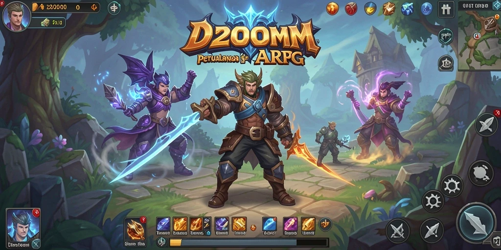 Gameplay ARPG yang seru dan menantang di D200M.